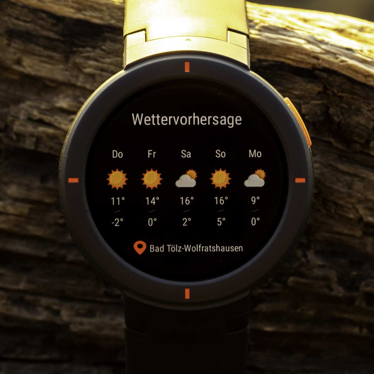 Wetterinformationen, Amazfit