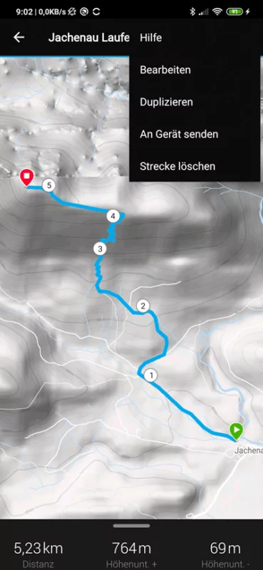 Garmin Connect App - Planen & Übertragen von Strecken 6 Garmin Connect App, Funktion An Gerät senden