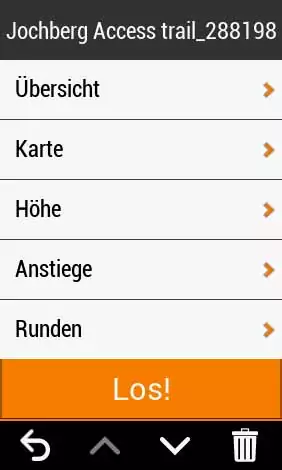 Die Navigation starten