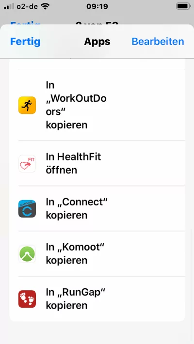 Garmin Connect App - Planen & Übertragen von Strecken 14 iPhone Datenimport Garmin Connect (4)