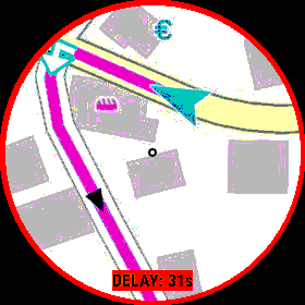 Locus Map Karte auf der fenix