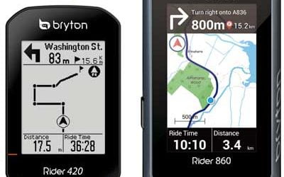 Bryton Rider 420 und Rider 860