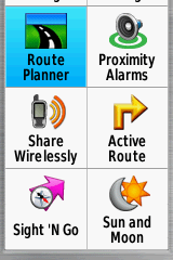 Garmin GPSMAP 64sx Review 8 Garmin GPSMAP 64sx custom main menu