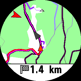 Navigation entlang einer Strecke