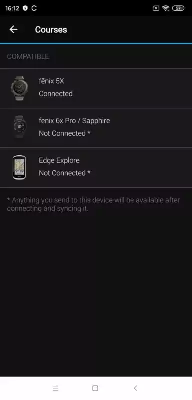 Select your device