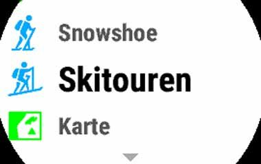 Skitouren mit der Garmin fenix