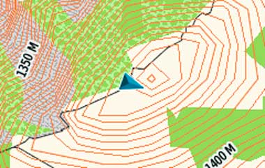 Garmin TopoActive Karte mit Höhenlinien