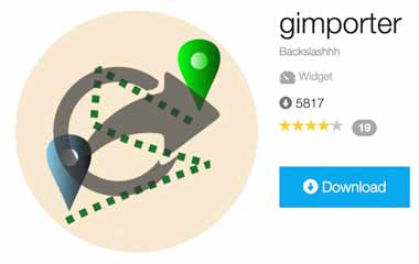 gimporter widget - Garmin Connect IQ Store