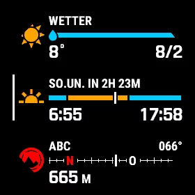 Garmin fenix 6S Sapphire DLC Test 4 Widgetübersicht fenix 6X Pro