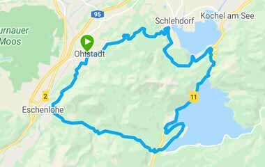 Eine Strecke in der Garmin Connect App