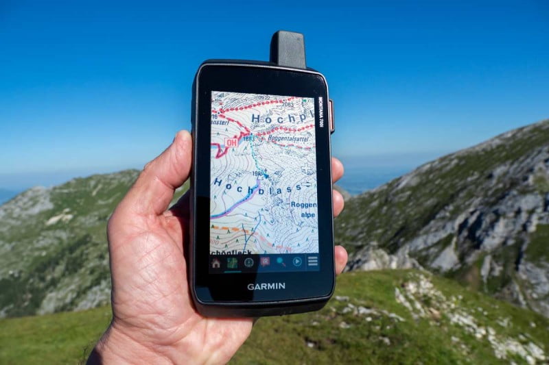 Garmin Montana 700i – up in the mountains – the 5“ display is incredible!