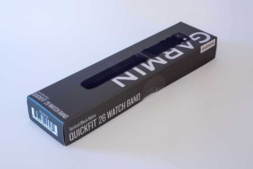 Garmin QuickFit Nylon Armband - Verkaufsverpackung