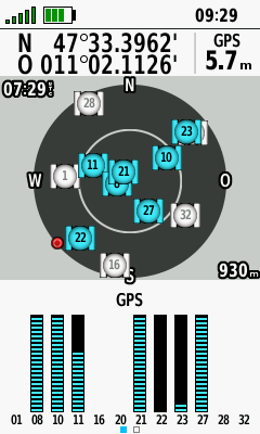Test der GPS-Genauigkeit - Garmin GPSMAP 66sr & GPSMAP 65s 5 GPSMAP 66s: GPS L1