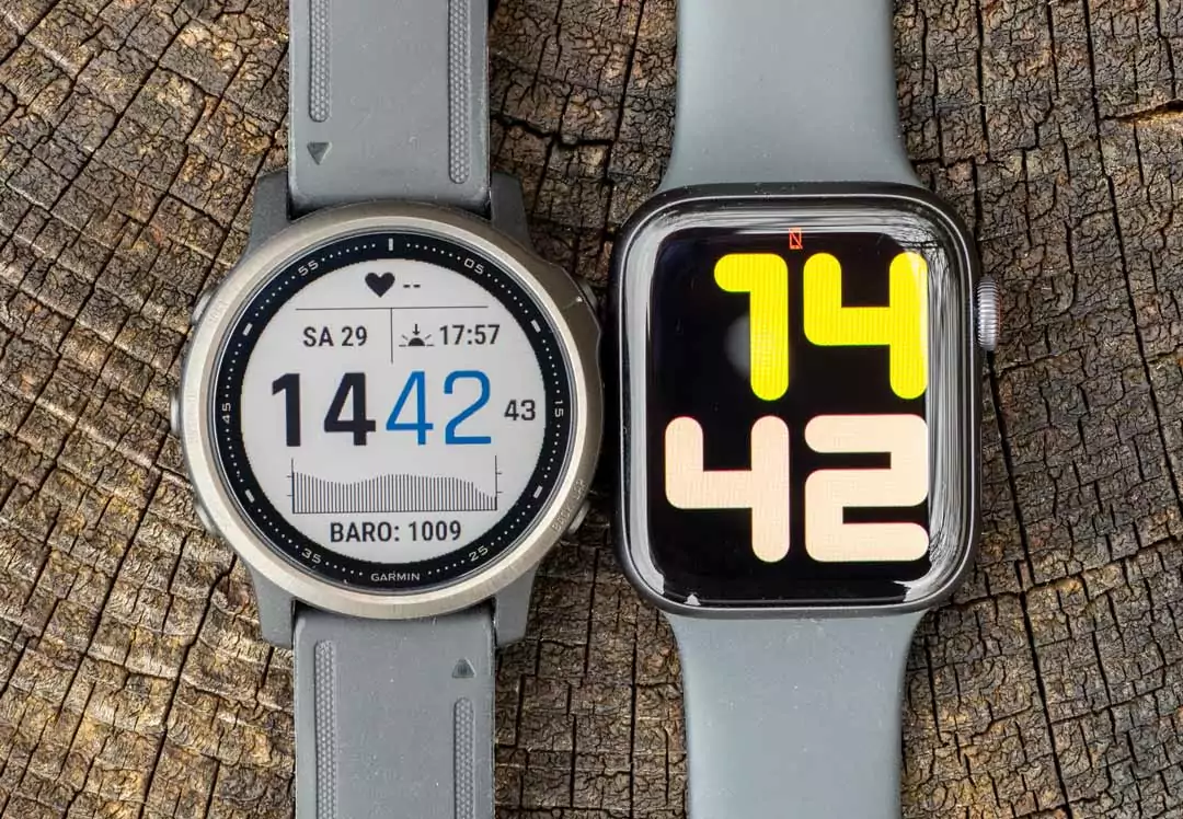 Garmin fenix 6S Sapphire DLC Test 5 Garmin fenix 6S vs. Apple Watch