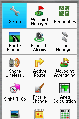 GPSMAP 65s - standard menu (1)