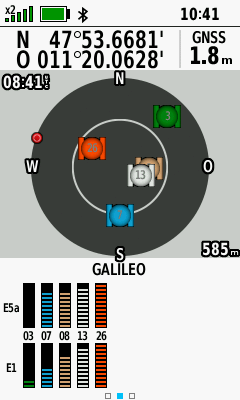 Satellitenseite - Galileo