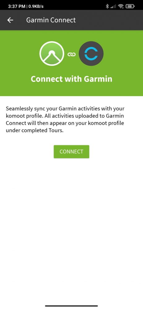 Connect with Garmin Connect