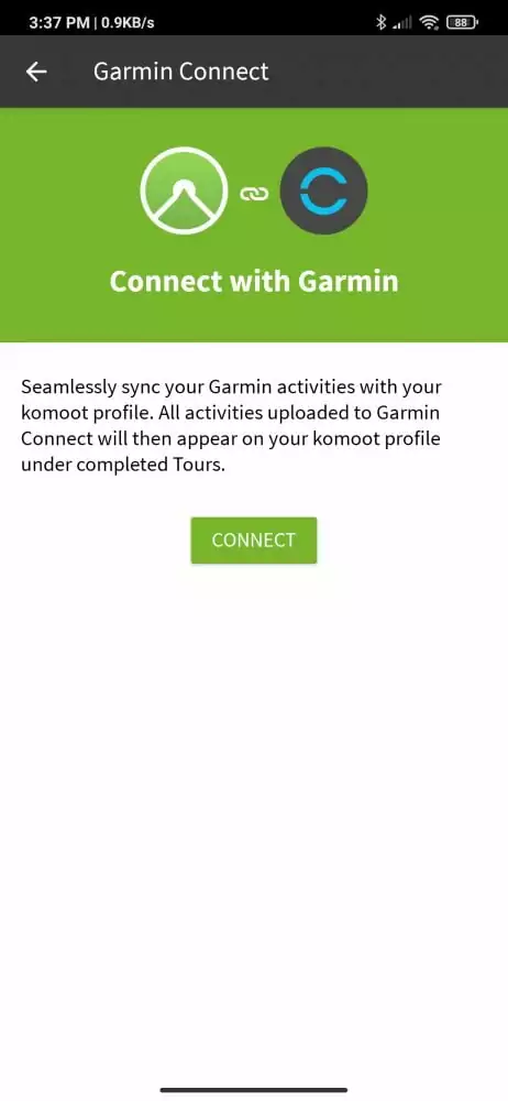 Connect with Garmin Connect