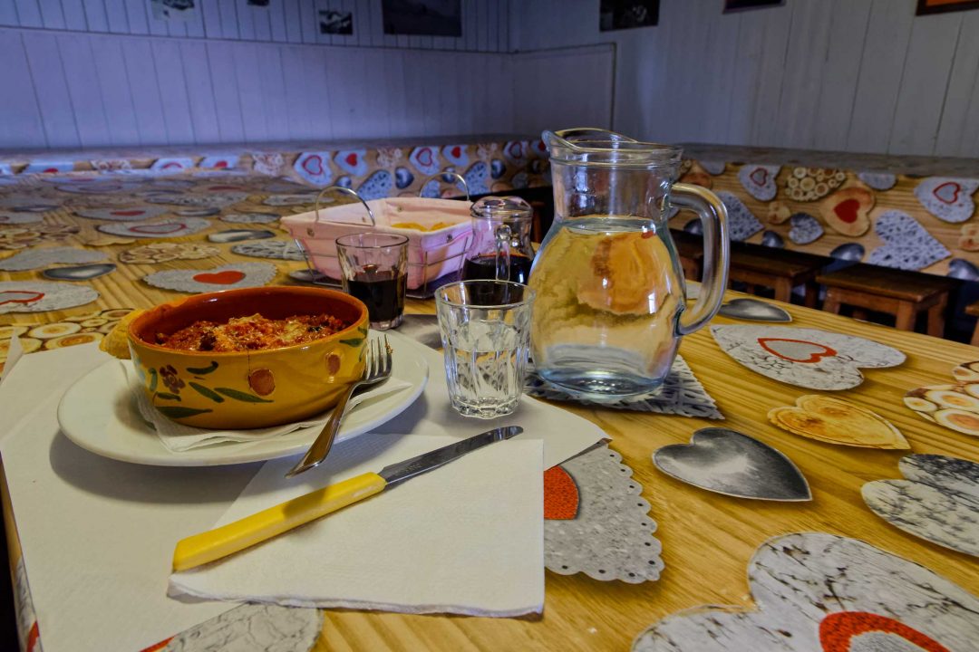 dinner rifugio rosazza