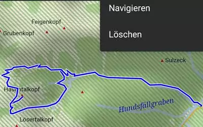 Garmin Explore - Navigation starten