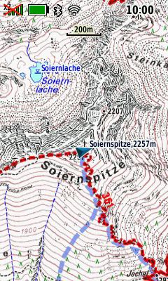 Soiernspitze - Garmin Alpenvereinskarte