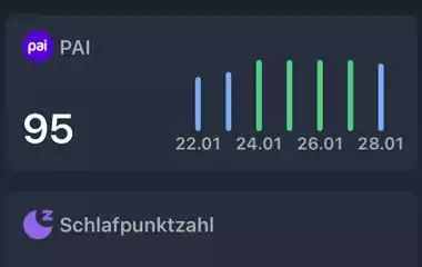 PAI in the Amazfit Zepp app