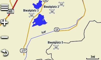 Wegpunkte auf dem oregon