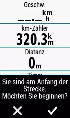 Edge Explore - Anfang einer Strecke