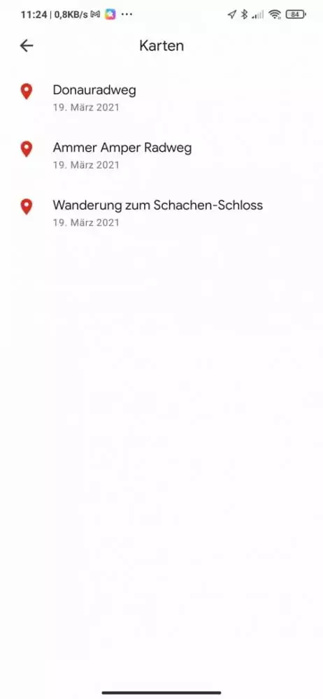 Google Maps - GPX & KML Dateien für Fahrradtouren importieren 8 Google Maps App - Ihre Karten