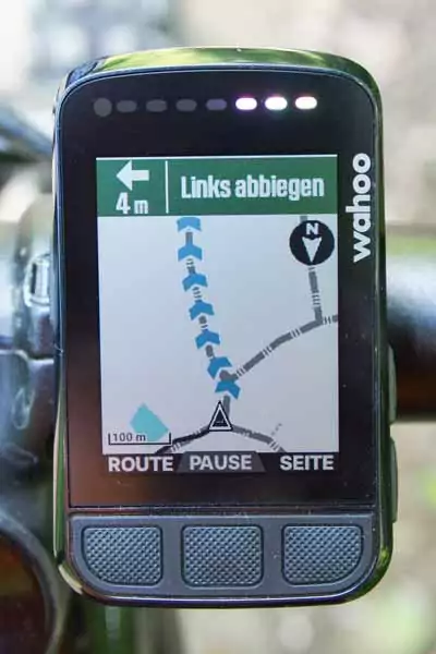 komoot - Welches Fahrrad-Navi ist für komoot Touren am besten? 21 Wahoo ELEMNT BOLT 2 - Einer Route nach dem Abweichen folgen