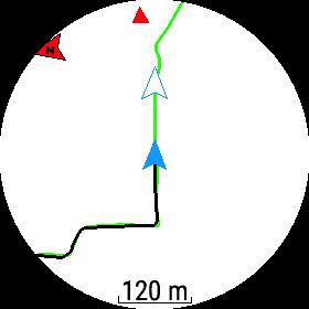 Navigation entlang einer Strecke (1) - Garmin Enduro
