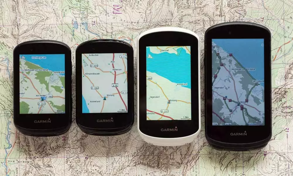 Garmin Edge Touchscreen Geräte im Vergleich