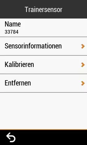 Garmin Edge - Indoor-Trainer - Trainersensor