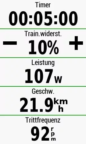 Tacx Trainer - Niedriger Widerstand