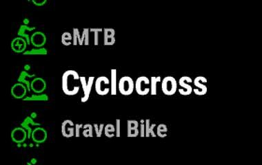 Garmin fenix 6 - Neue Fahrradaktivitäten