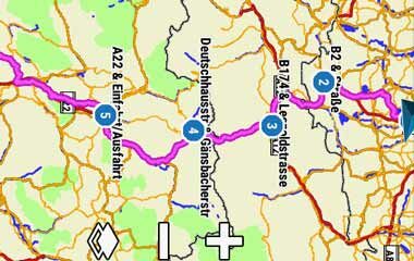 Strecken auf Garmin Outdoor Handgeräten