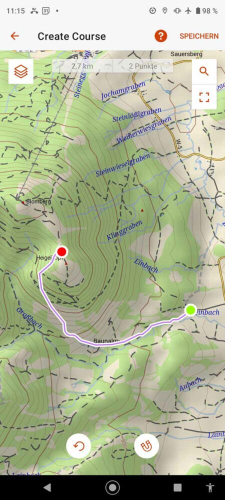 Planen von Strecken in der Garmin Explore App 8 Planen einer Strecke in Explore - 3