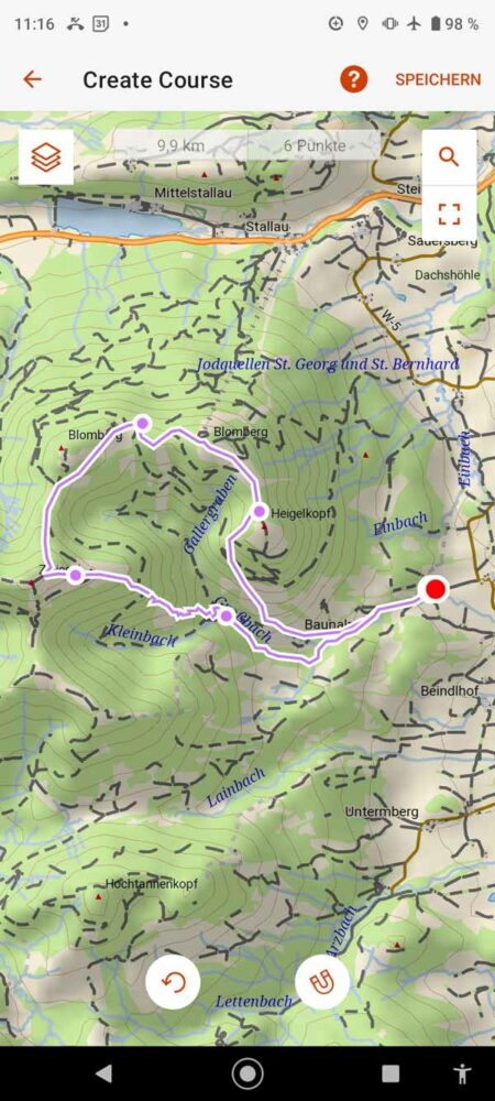 Planen von Strecken in der Garmin Explore App 10 Planen einer Strecke in Explore - 5