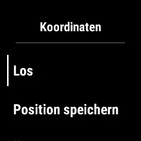 Mit "Los" dorthin navigieren