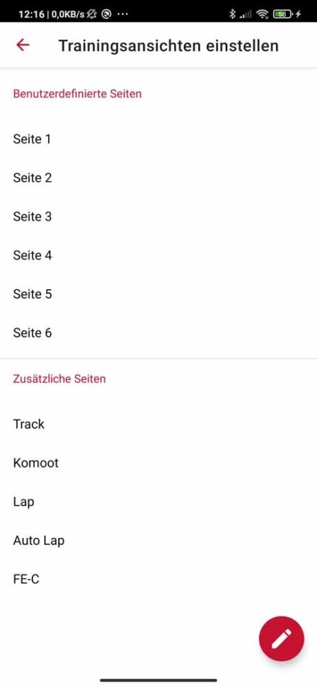 Justieren von Trainingsansichten
