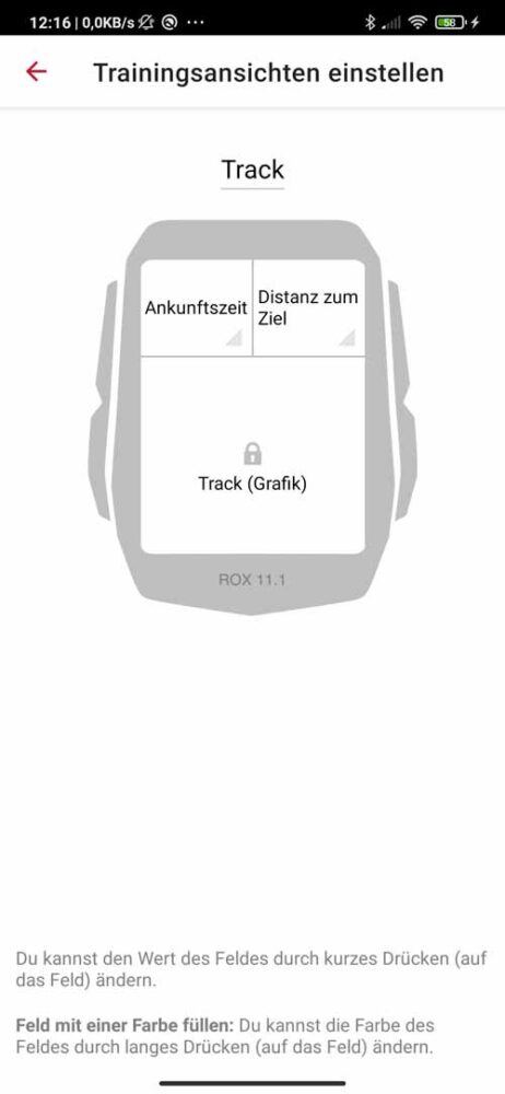 Einrichten einer Trainingsseite