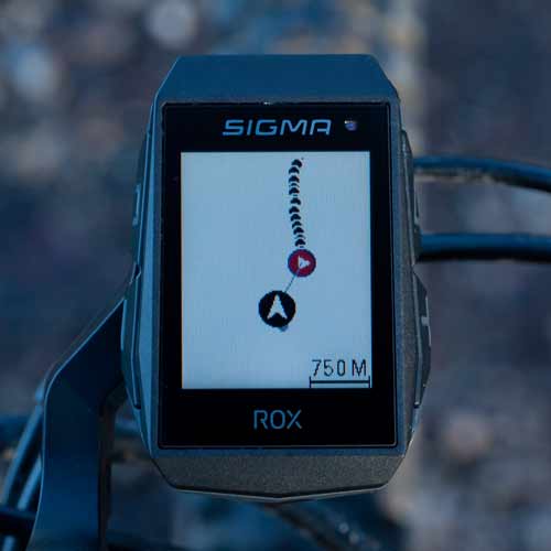 Sigma ROX 11.1 - Approaching the starting point of a track