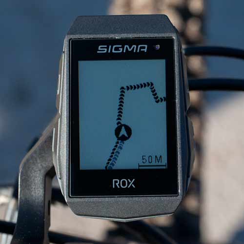 Sigma ROX 11.1 - Abbiegungen entlang des Tracks