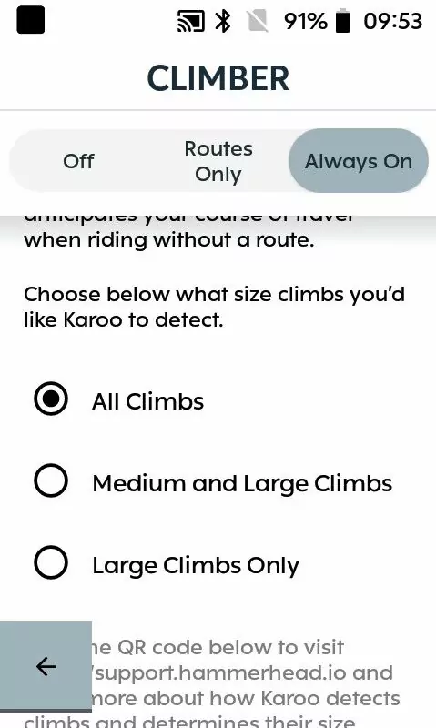 karoo 2 climber always on