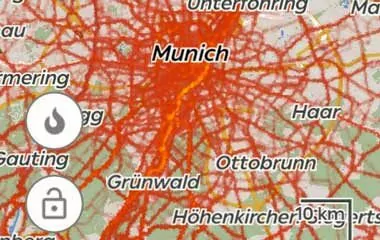 Suunto Heatmap auf dem Karoo 2