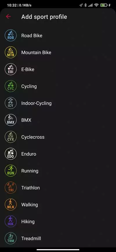 Sigma ROX 4.0 - GPS Bike Computer In-Depth Review 7 Sigma ROX 4.0 - Settings (4) - More Profiles
