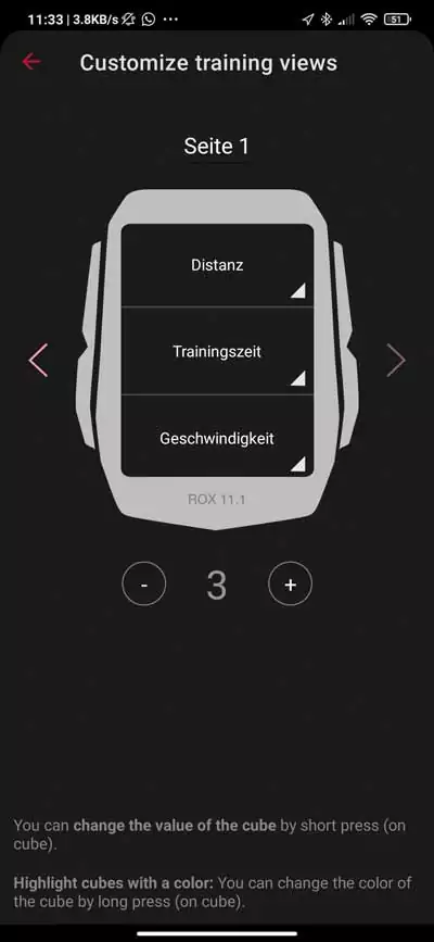 Sigma ROX 11.1 EVO Review - Compact & Affordable GPS Bike Computer 8 Set up a training page