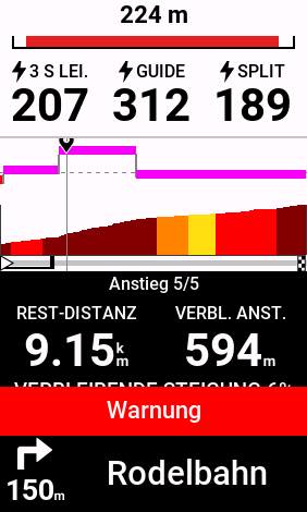 Power Guide (3) - Abbiegehinweis & Warnung