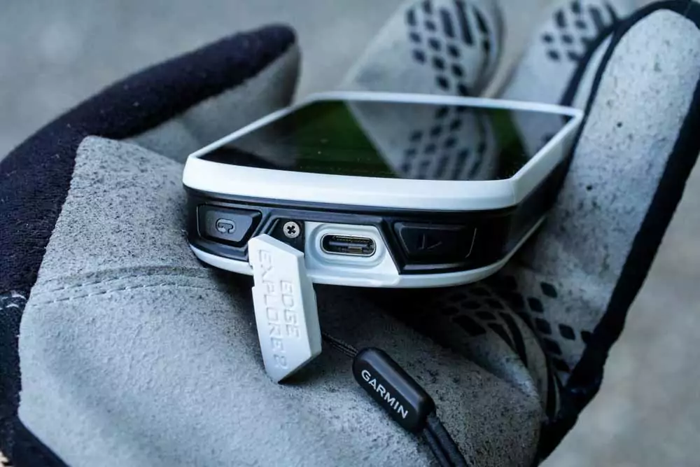 Garmin Edge Explore 2 Test - USB-C Anschluß