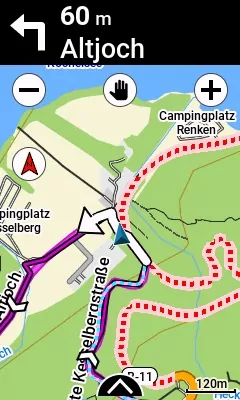 Verkehrsreichen Straße wird deutlich angezeigt